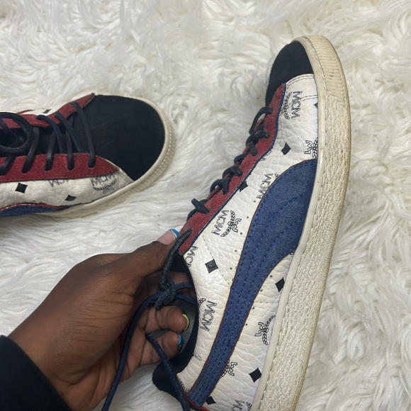 MCM PUMA COLLABORATION LIMITED EDITION SNEAKERS SIZE 7.5 - Picture 3 of 8